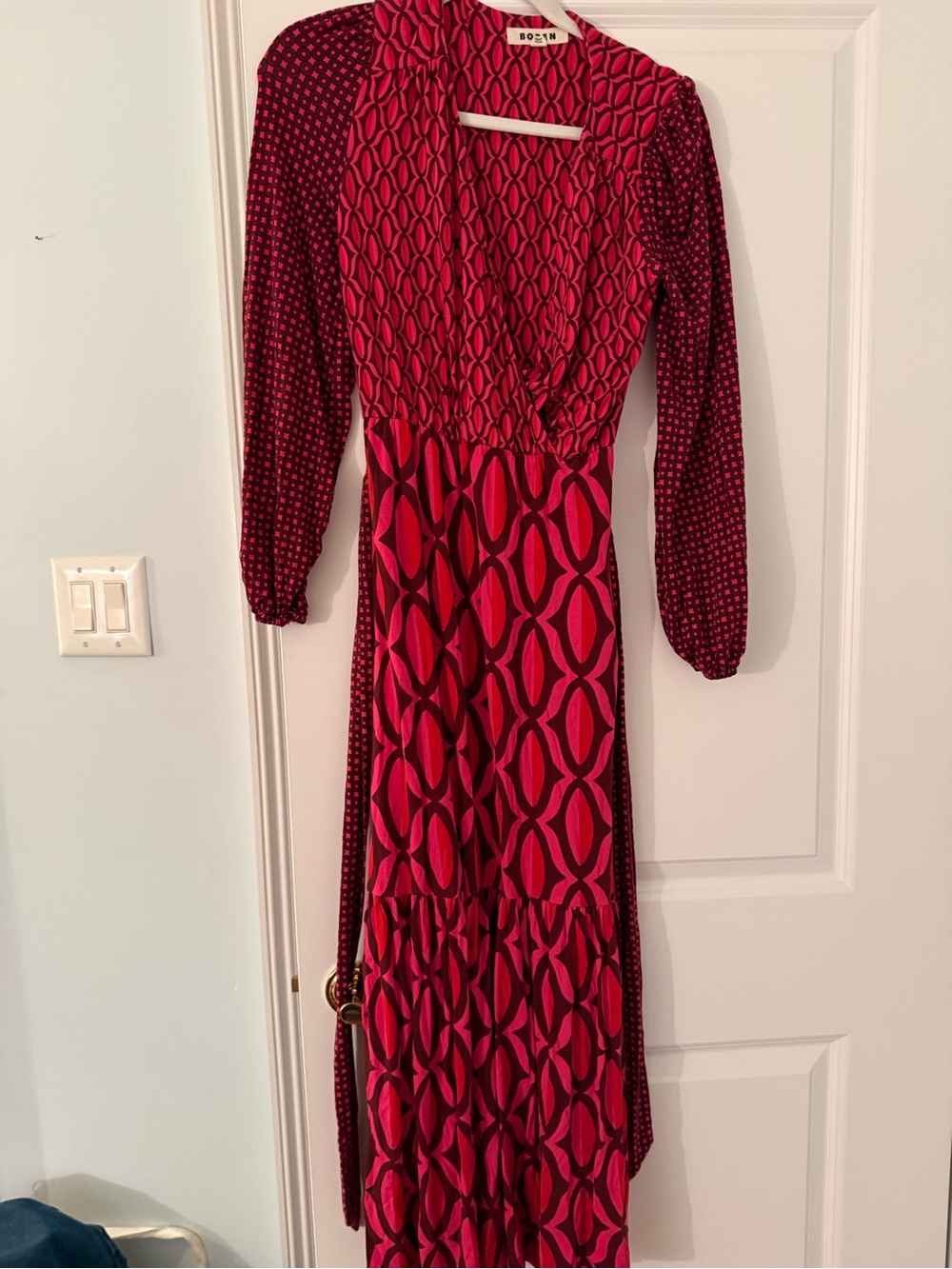 Boden geometric midi dress